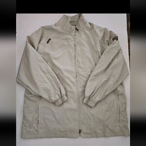 LeBron Nike Men's 2XL Beige Full Zip Lined Mesh  Vented Track Jacket